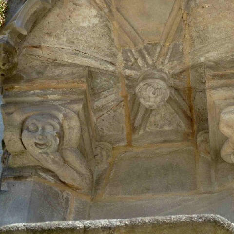 Z2505-15 GDG Ouest à Vitré 046d Eglise ND Chaire détails