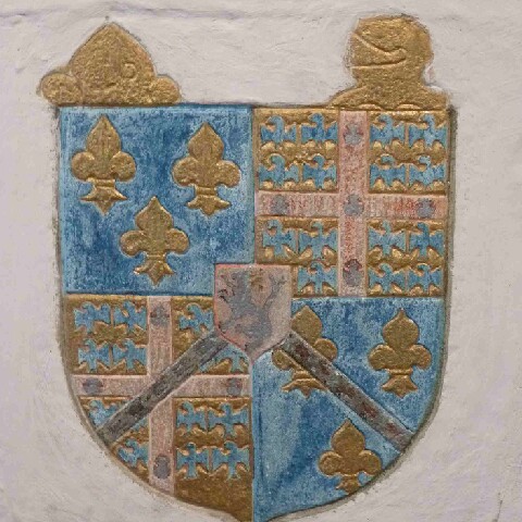 Z2505-15 GDG Ouest à Vitré 086 Blason au-dessus d'une cheminée