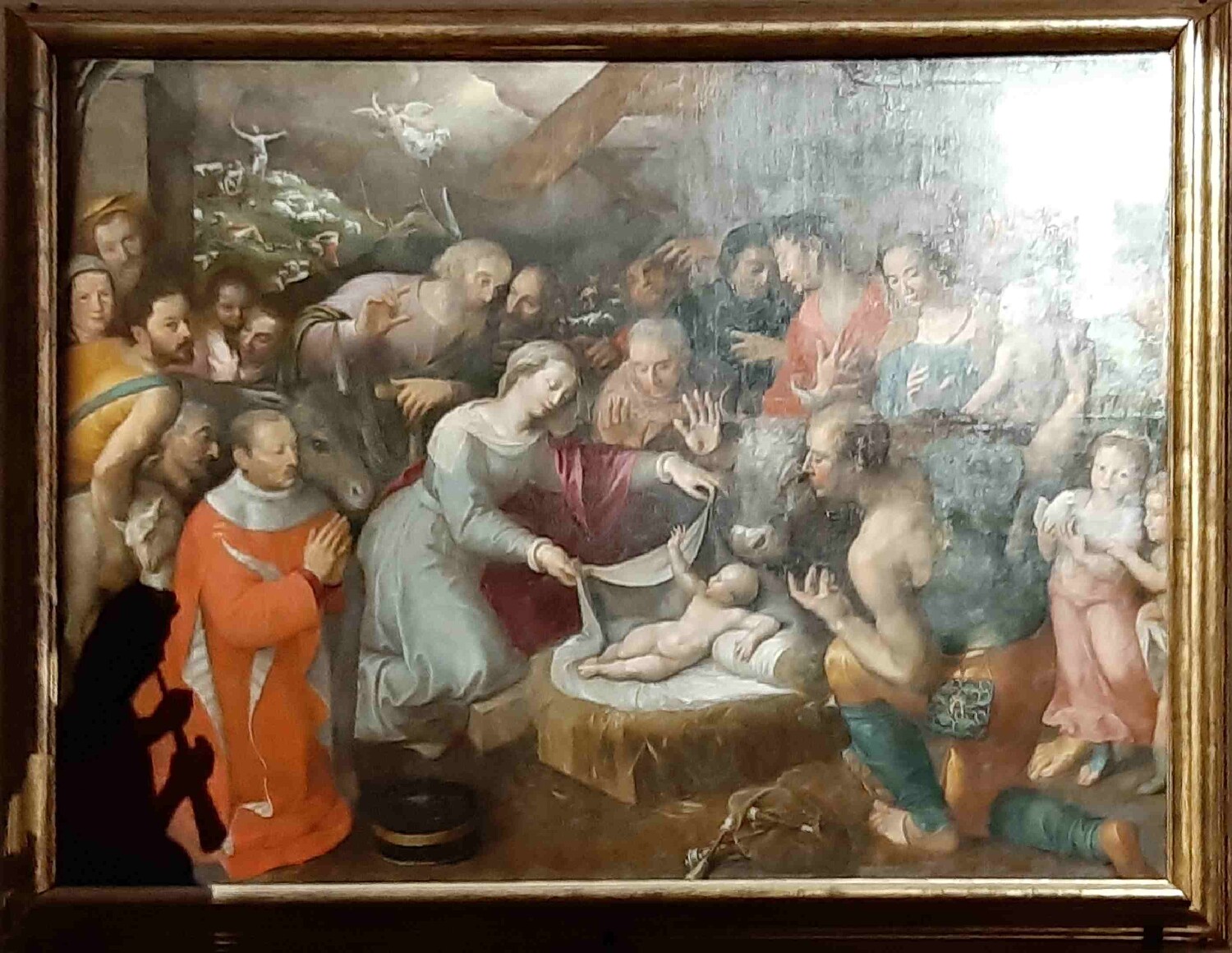 Z2510-10 AG GDG Paris 38 - la cathédrale - Présentation de Jésus - voir l'ombre portée d'une statue