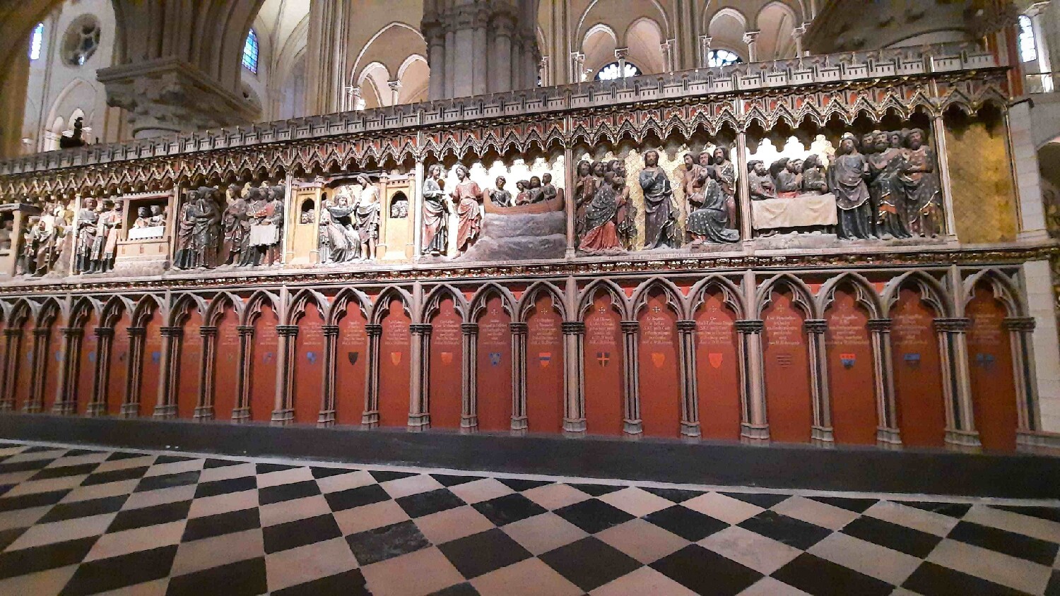 Z2510-10 AG GDG Paris 54 - la cathédrale - Clôture sud du choeur - ensemble des estampes