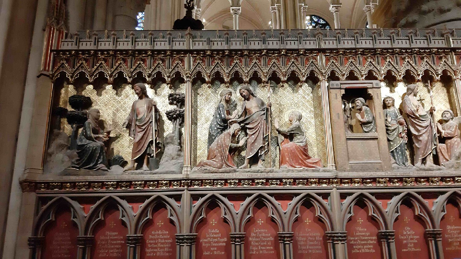 Z2510-10 AG GDG Paris 54a - la cathédrale - Clôture sud du choeur - le Christ ressuscité apparait