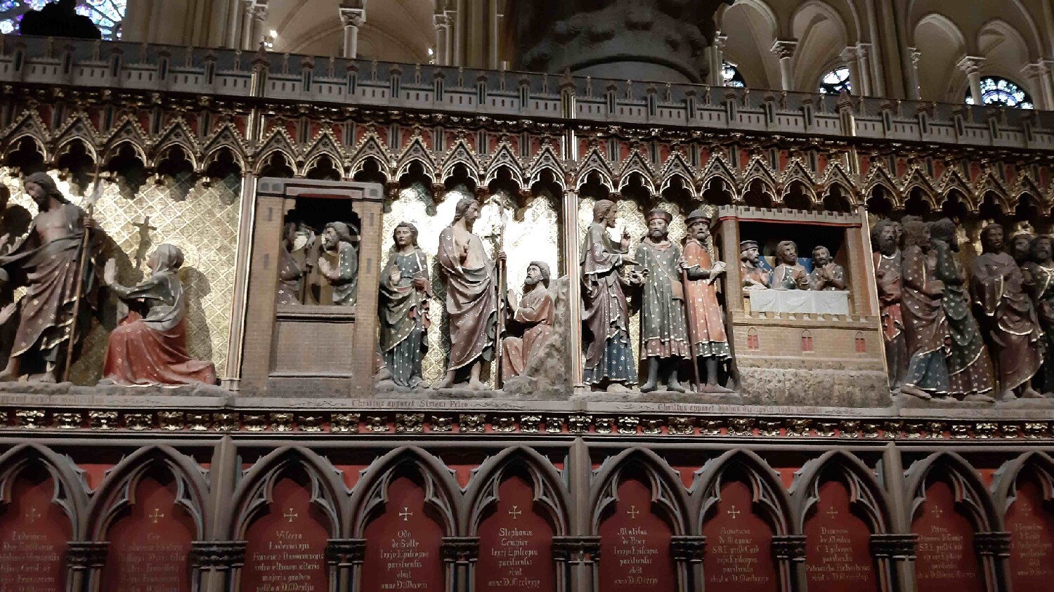 Z2510-10 AG GDG Paris 54b - la cathédrale - Clôture sud du choeur - le Christ apparait