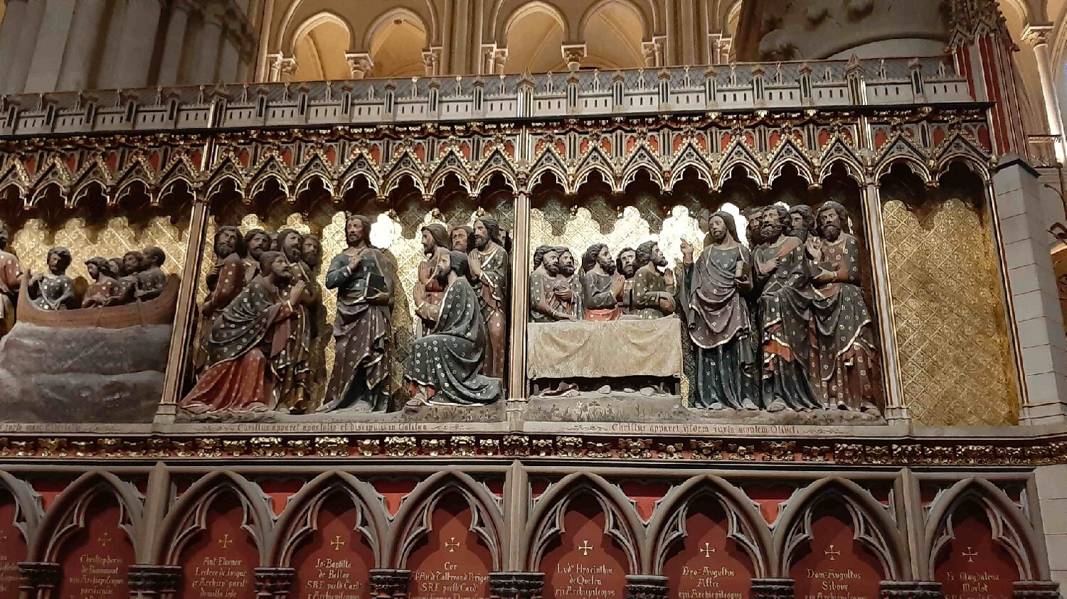 Z2510-10 AG GDG Paris 54d - la cathédrale - Clôture sud du choeur - Apparitions du Christ