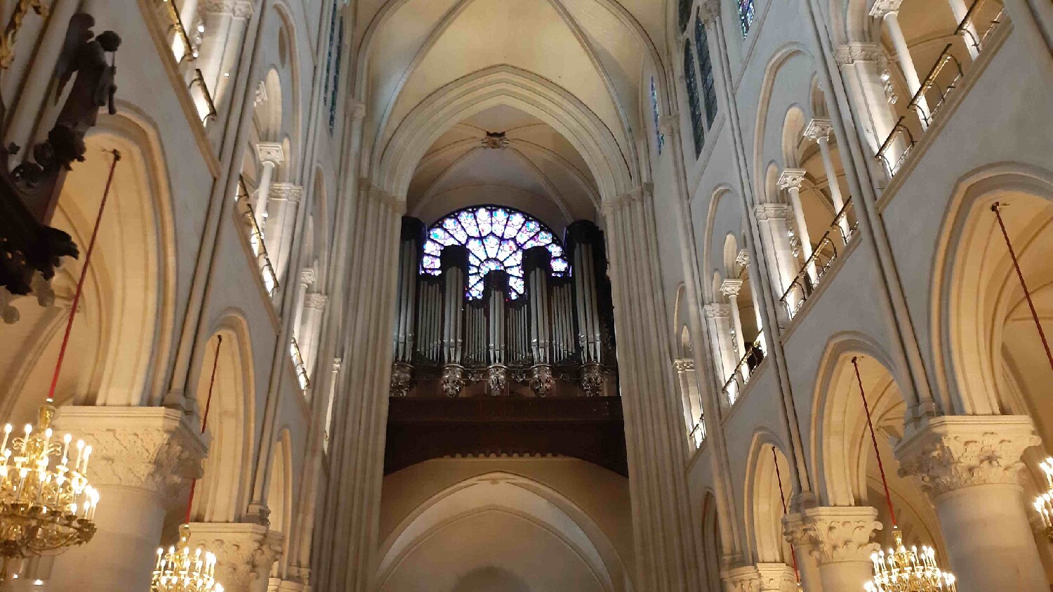 Z2510-10 AG GDG Paris 57 - la cathédrale - les grandes orgues et la rosace ouest