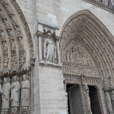 Z2510-10 AG GDG Paris 27 - Porte sud de la cathédrale