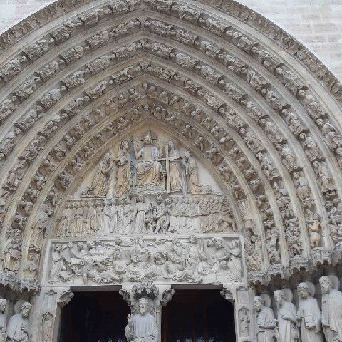 Z2510-10 AG GDG Paris 28 - la cathédrale - Portail du jugement dernier