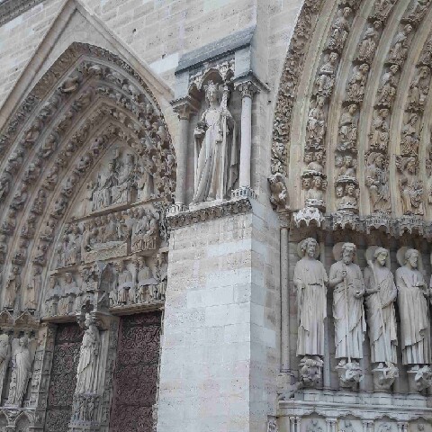 Z2510-10 AG GDG Paris 29 - Porte nord de la cathédrale