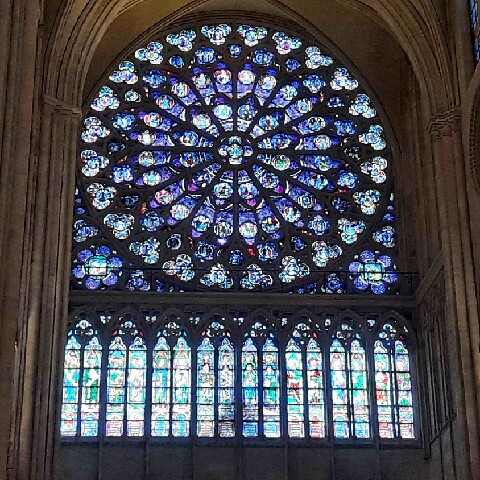 Z2510-10 AG GDG Paris 39a - la cathédrale -  la rosace sud