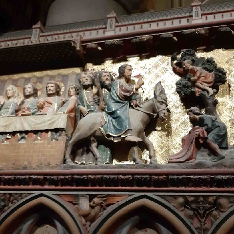 Z2510-10 AG GDG Paris 45 - la cathédrale - l'arrivée de Jésus à Jérusalem, Rameaux