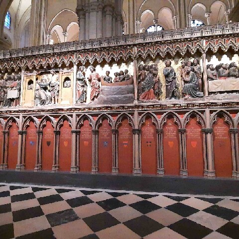 Z2510-10 AG GDG Paris 54 - la cathédrale - Clôture sud du choeur - ensemble des estampes