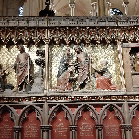 Z2510-10 AG GDG Paris 54a - la cathédrale - Clôture sud du choeur - le Christ ressuscité apparait