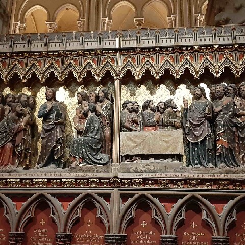 Z2510-10 AG GDG Paris 54d - la cathédrale - Clôture sud du choeur - Apparitions du Christ