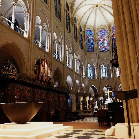 Z2510-10 AG GDG Paris 55 - la cathédrale - Choeur et Vierge à l'Enfant