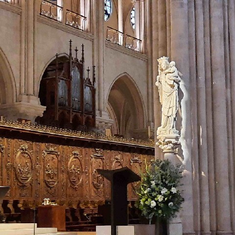 Z2510-10 AG GDG Paris 55a - la cathédrale - Choeur et Vierge à l'Enfant