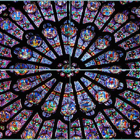 Z2510-10 AG GDG Paris 55c - Rosace nord - 1250 - Ancien testament