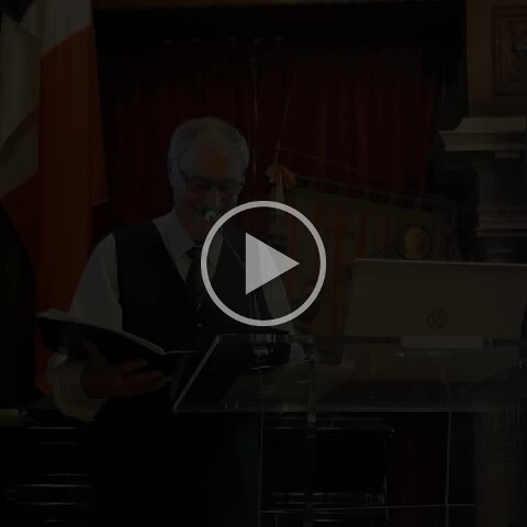 Z2510-10 AG GDG Paris 78a - aux Gueules Cassées - Yves Logette, notre secrétaire, déroule la réunion