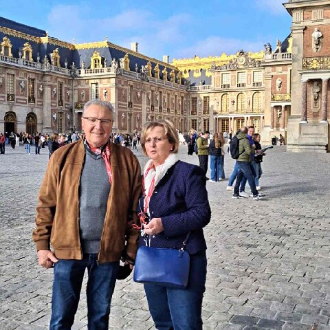 Z2510-10 AG GDG Paris 90 - après le Finex - le colonel Robert Travaillot et son épouse Christiane